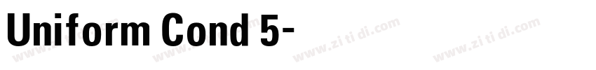 Uniform Cond 5字体转换